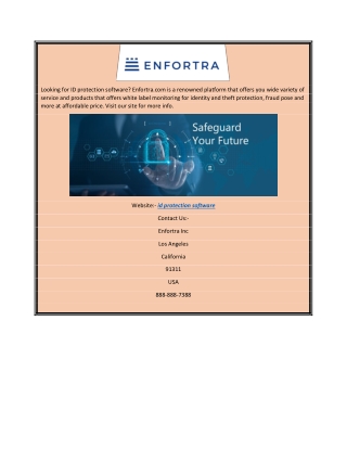 ID Protection Software | Enfortra.com