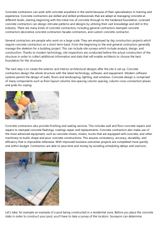 12 Steps to Finding the Perfect concrete companies