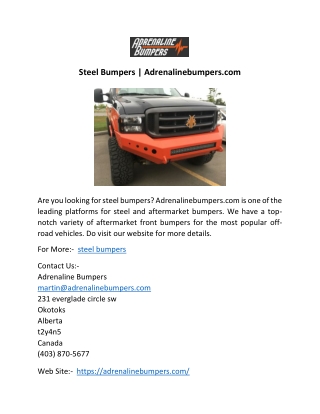 Steel Bumpers
