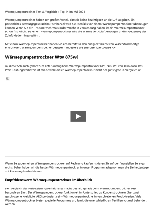 3 Fakten über Wäschetrockner Vergleich beschrieben    Neu 2020