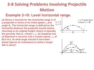 3-8 Solving Problems Involving Projectile Motion