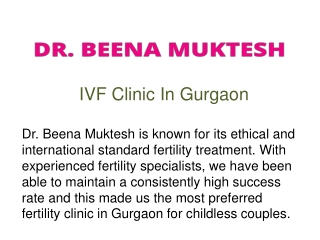 IVF Clinic In Gurgaon