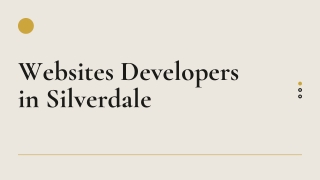 Websites Developers in Silverdale - PPT