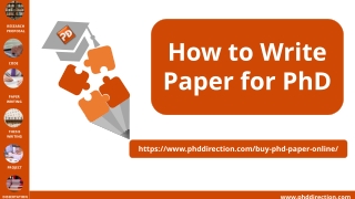 How to Write Paper for PhD