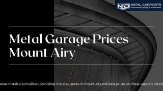 Best Metal Garage Prices Mount Airy | Metal Carports Direct