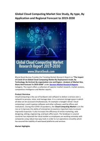Global Cloud Computing Market Research Report 2019-2030