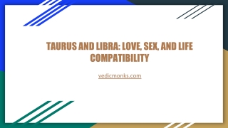 TAURUS AND LIBRA_ LOVE, SEX, AND LIFE COMPATIBILITY