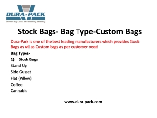 Dura-Pack-Bags-types