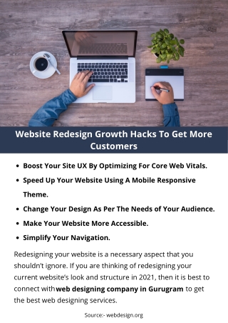 Website Redesign Growth Hacks To Get More Customers