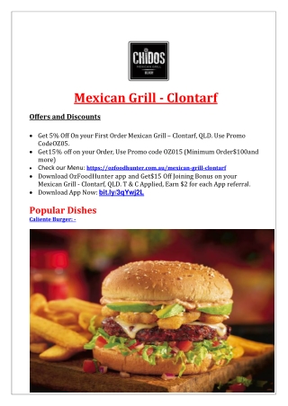 Mexican Grill Clontarf takeaway, Brisbane, QLD - 5% Off