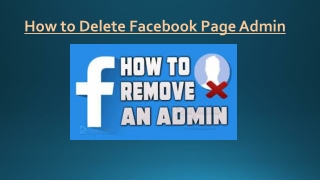 how to remove someone as admin on Facebook page