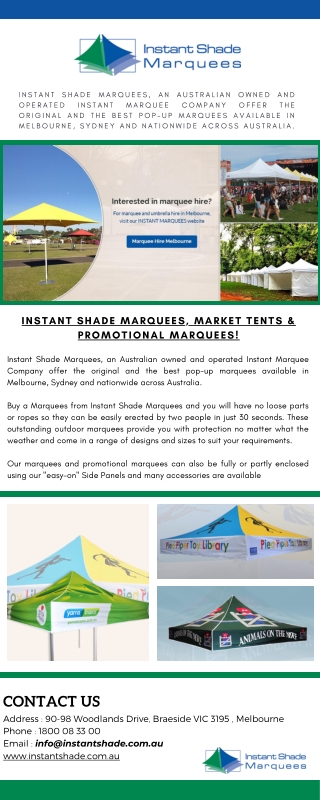 Get Commercial Marquees For Sale Across Australia