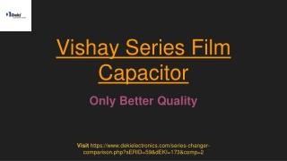 Vishay Series Film Capacitor