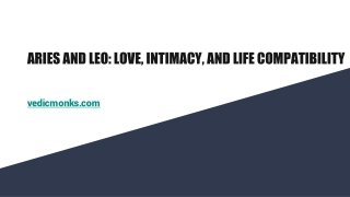 ARIES AND LEO_ LOVE, INTIMACY, AND LIFE COMPATIBILITY