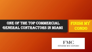 One of the Top Commercial General Contractors in Miami