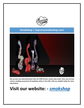 SmoksSmokshop | Expresssmokeshop.comhop pdf