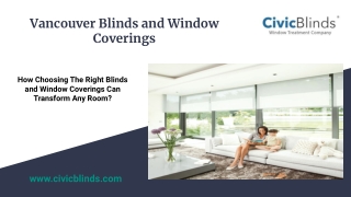 Vancouver Blinds and Window Coverings