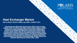 Heat Exchanger Market Size, Share, Trends And Forecast To 2026