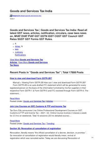 taxguru.in-Goods and Services Tax India