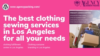 The best clothing sewing services in Los Angeles for all your needs