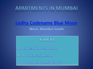 Presentation of Lodha Codename Blue Moon