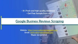 Google Business Reviews Scraping