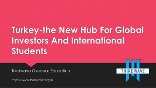 Turkey-the New Hub For Global Investors And International Students