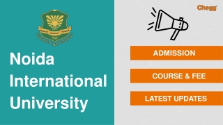 Noida International University - [NIU], Gautam Budh Nagar
