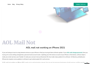 AOL mail not working on iPhone 2021
