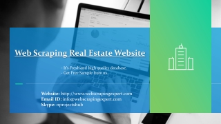 Web Scraping Real Estate Website