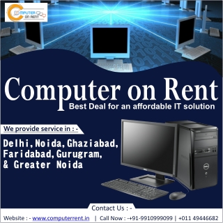 Computer Rental Services in Delhi, NCR