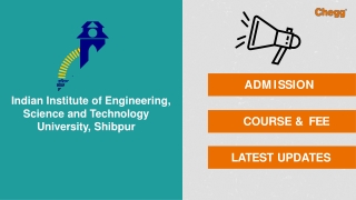 Indian Institute of Engineering Science and Technology - [IIEST], Shibpur