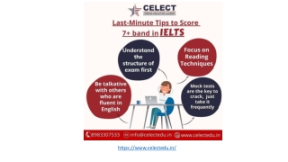 Last-minute tips to score 7  band in IELTS