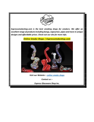 Online Smoke Shops  Expresssmokeshop.com