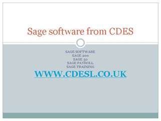 sage 50 - sage accounting software from cdes limited
