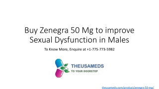 Get Ready to turn tables next time when you use Zenegra 50 Mg|The USA Meds