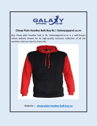 Cheap Plain Hoodies Bulk Buy Nz | Galaxyapparel.co.nz