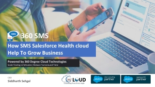 How Sms Salesforce Health Cloud Help to Grow Business