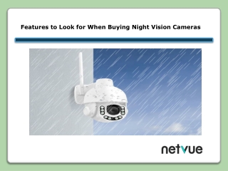 Features To Look For When Buying Night Vision Cameras