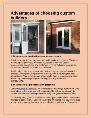 Best Builder in Brockhurst
