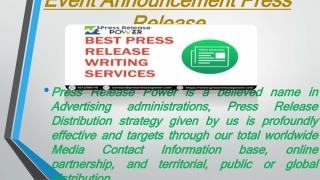 best event promotion press release