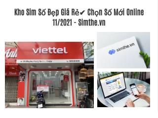 Kho Sim Số Đẹp Giá Rẻ✔️ Chọn Số Mới Online 11/2021 - Simthe.vn