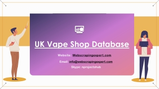 UK Vape Shop Database