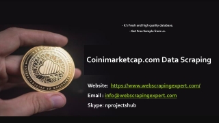 Coinimarketcap.com Data Scraping