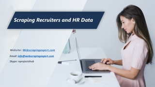 Scraping Recruiters and HR Data