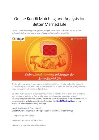 Online Kundli Matching and Analysys for Better Marriage Life-converted
