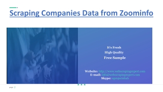 Scraping Companies Data from Zoominfo