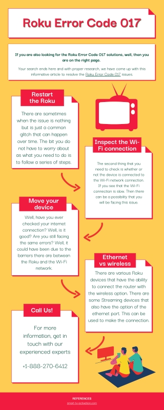 Complete Guide to Fix Roku Error Code 017 - Smart TV Activation