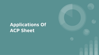 Applications Of ACP Sheet
