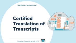 Certified Translation of Transcripts
